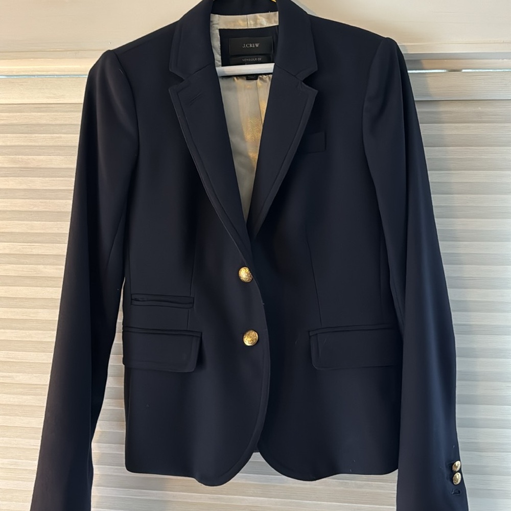 Navy blue Jcrew schoolboy blazer